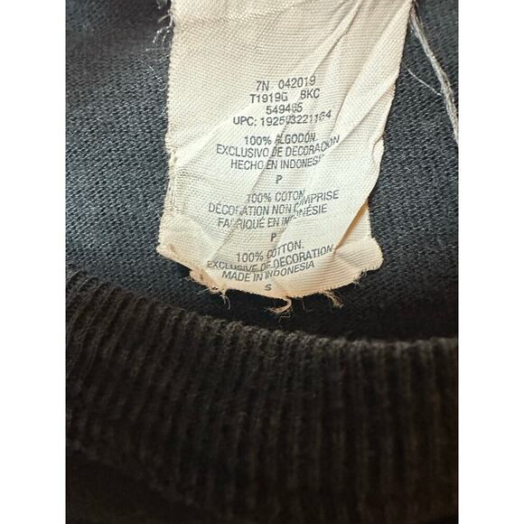 Vintage Champion Tee Shirt Size Small Women's Men's Embroidered Logo 90s Black - Picture 5 of 10